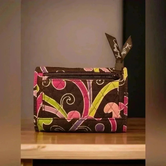 Vera Bradley “Purple Punch” design wallet.5.5” by 4”. Cute, Compact, Lightweight - Picture 2 of 4